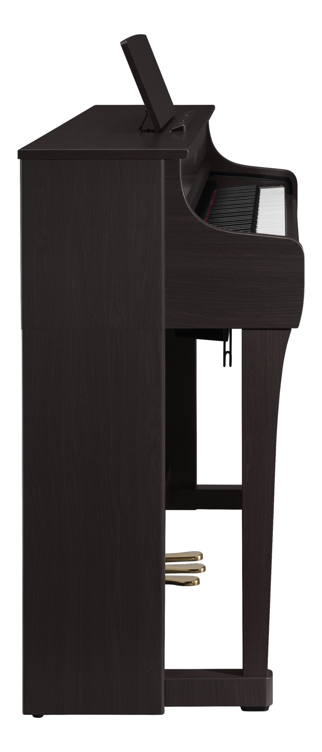yamaha clavinova clp 835 rosewood side
