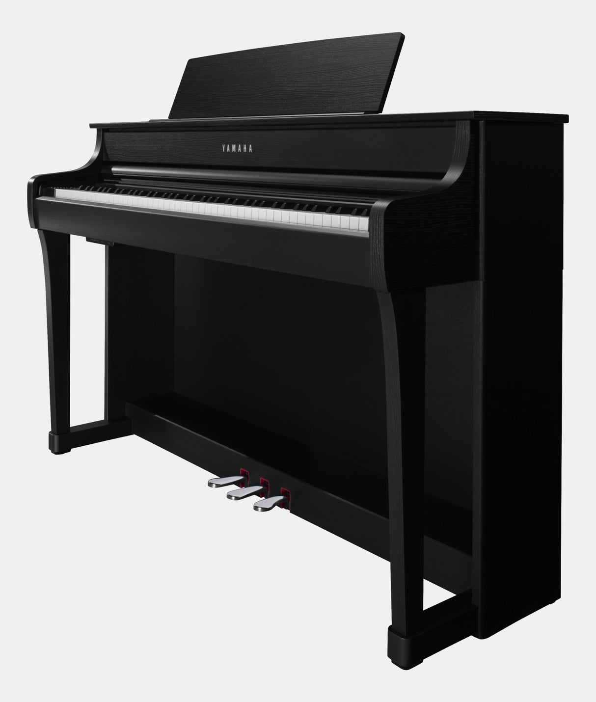 yamaha clavinova clp 845 black angled side