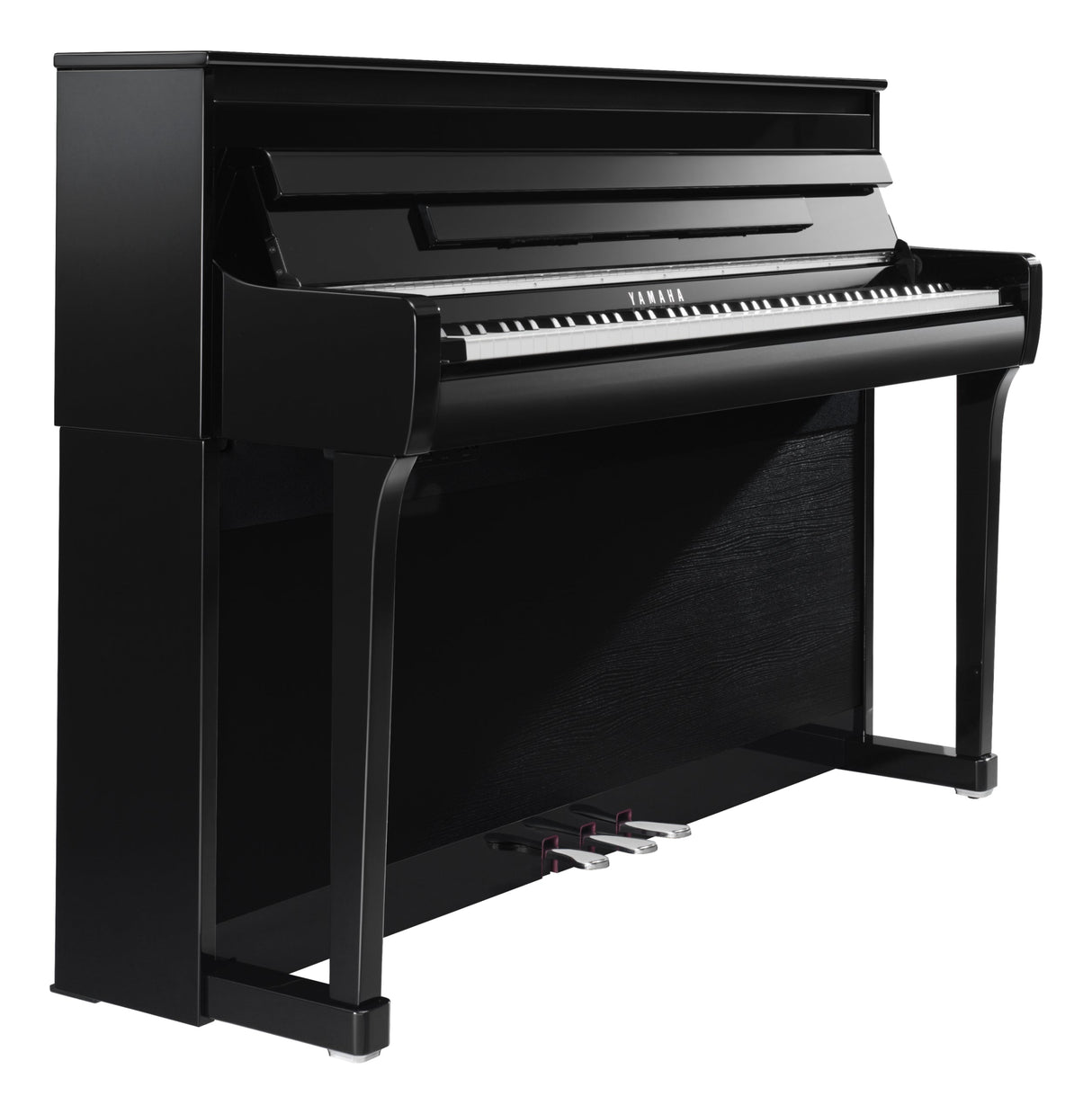 yamaha clavinova clp 885 polished ebony side angled