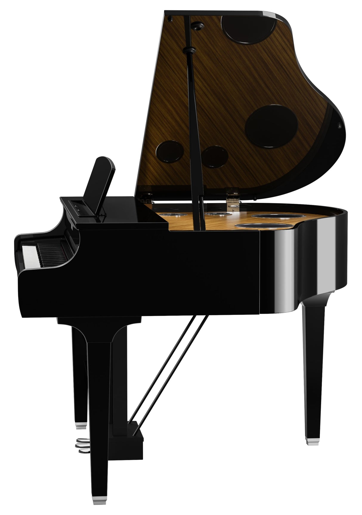 yamaha clavinova clp 895gp polished ebony side