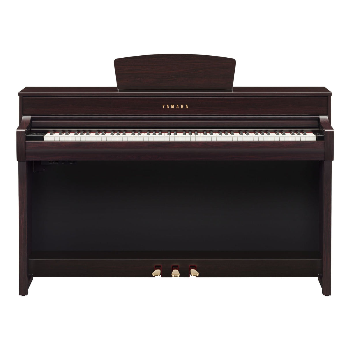 yamaha clavinova clp 735 dark rosewood front