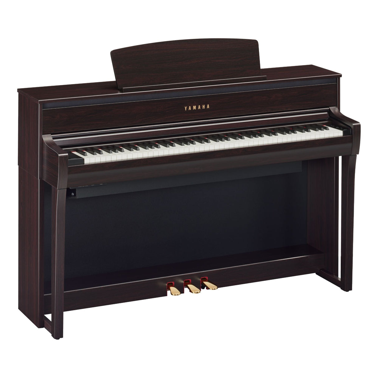 yamaha clavinova clp 775 dark rosewood angled