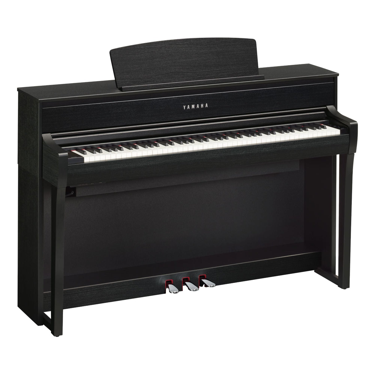 yamaha clavinova clp 775 matte black angled