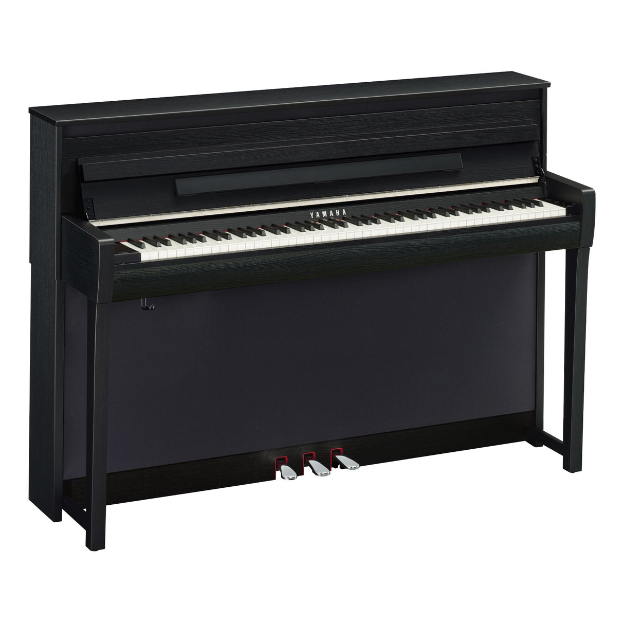 yamaha clavinova clp 785 matte black angled