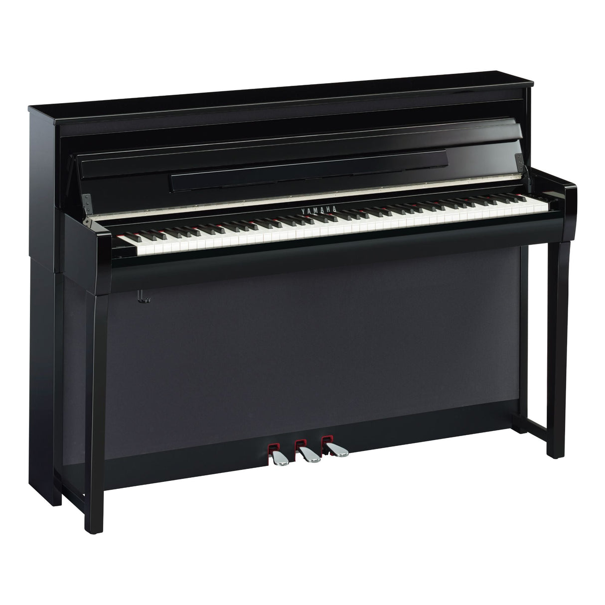 yamaha clavinova clp 785 polished ebony angled