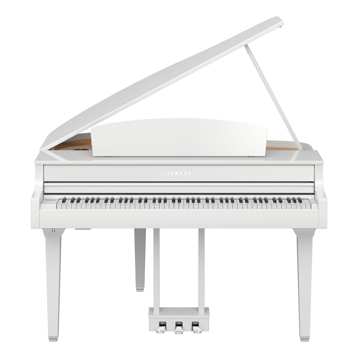 yamaha clavinova clp 795gp polished white front