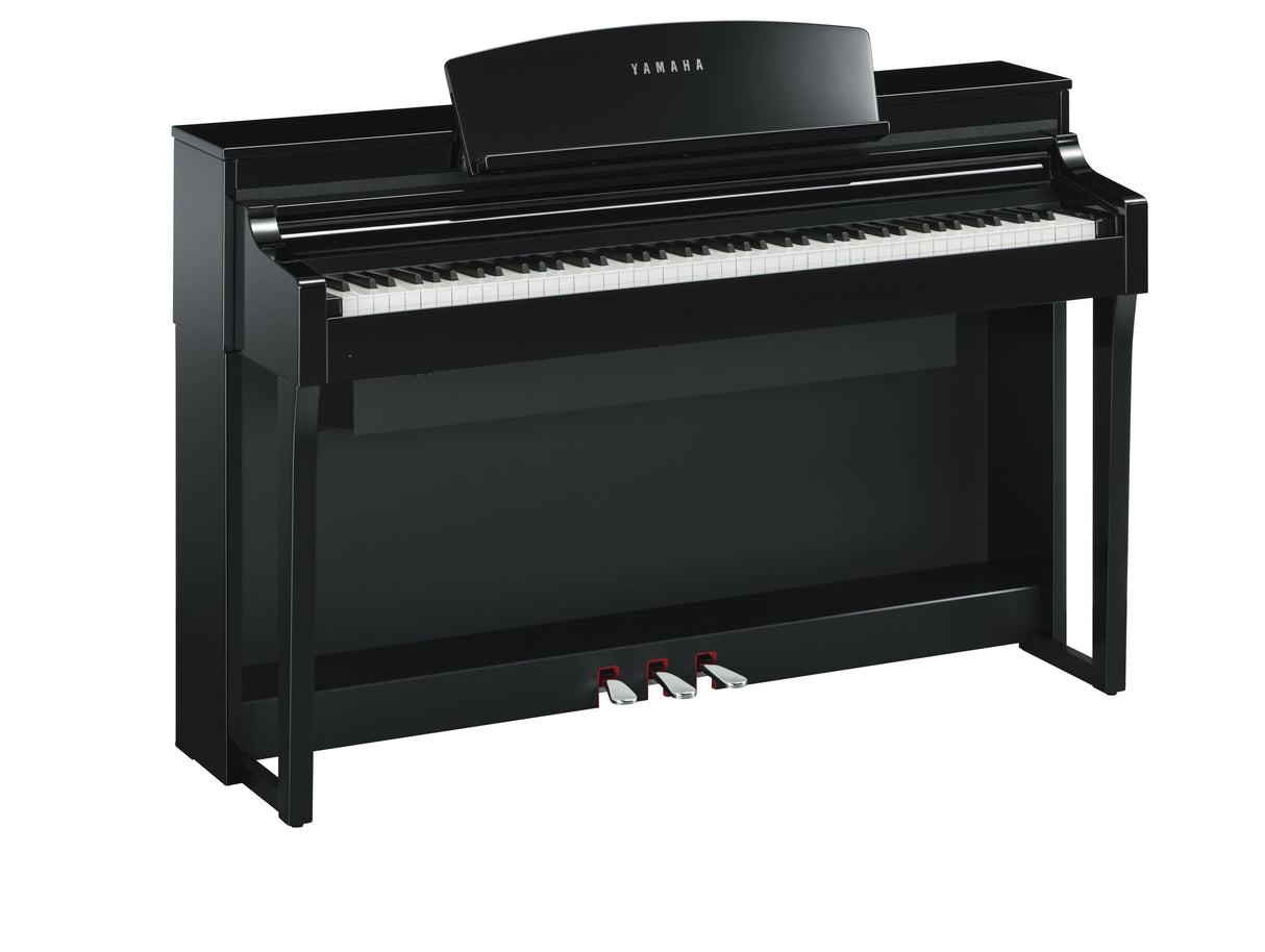 yamaha clavinova csp 170 polished ebony angled