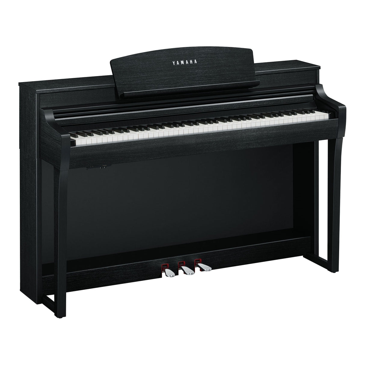 yamaha clavinova csp 255 matte black angled