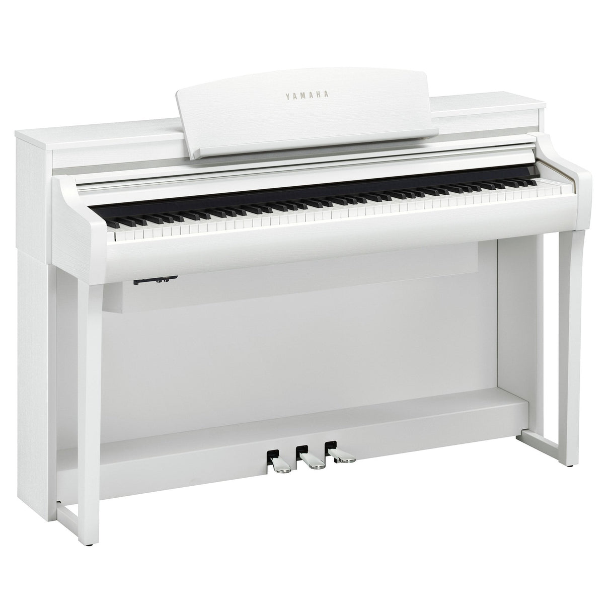 yamaha clavinova csp 275 matte white angled