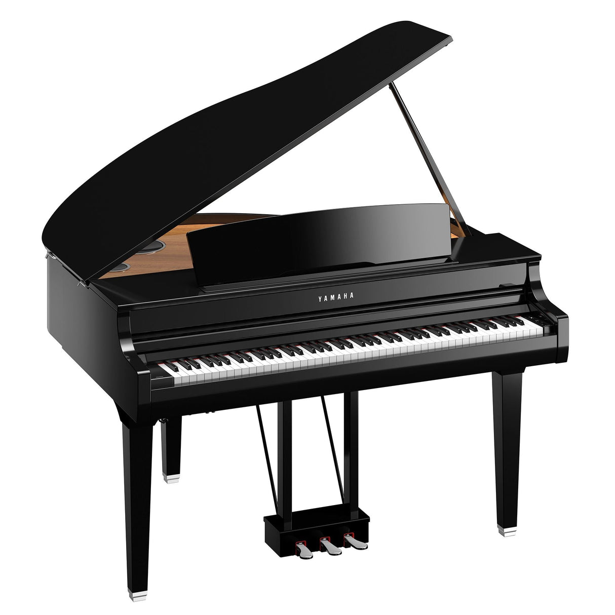 yamaha clavinova csp 295gp polished ebony angled