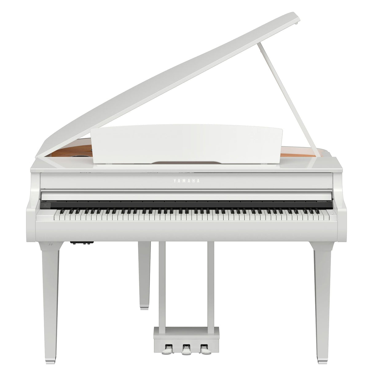 yamaha clavinova csp 295gp polished white front