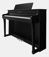 yamaha clavinova clp 845 black angled side