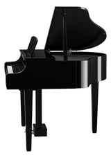yamaha clavinova clp 845 polished ebony side