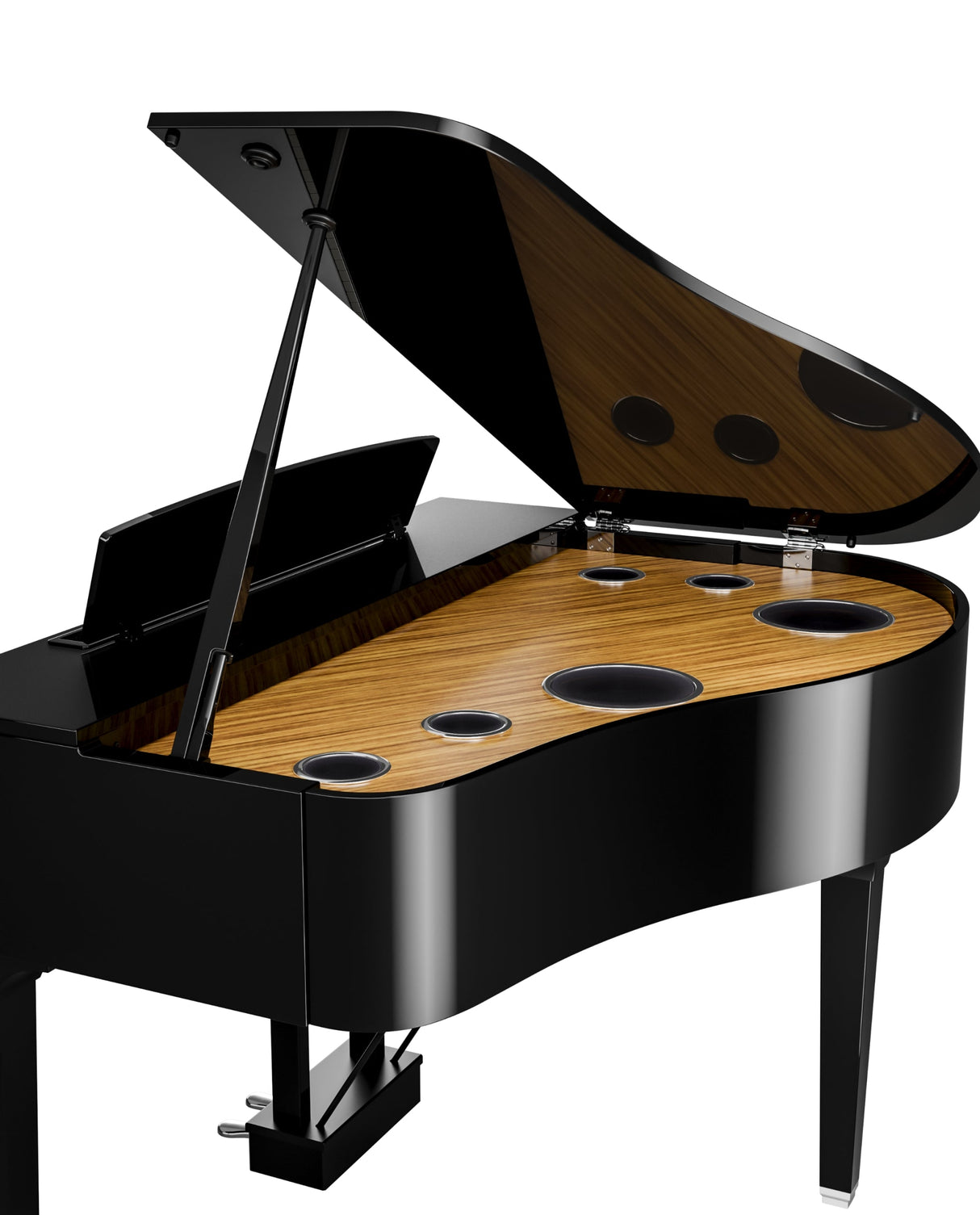 yamaha clavinova clp 895gp polished ebony back