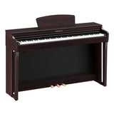 yamaha clavinova clp 725 dark rosewood angled
