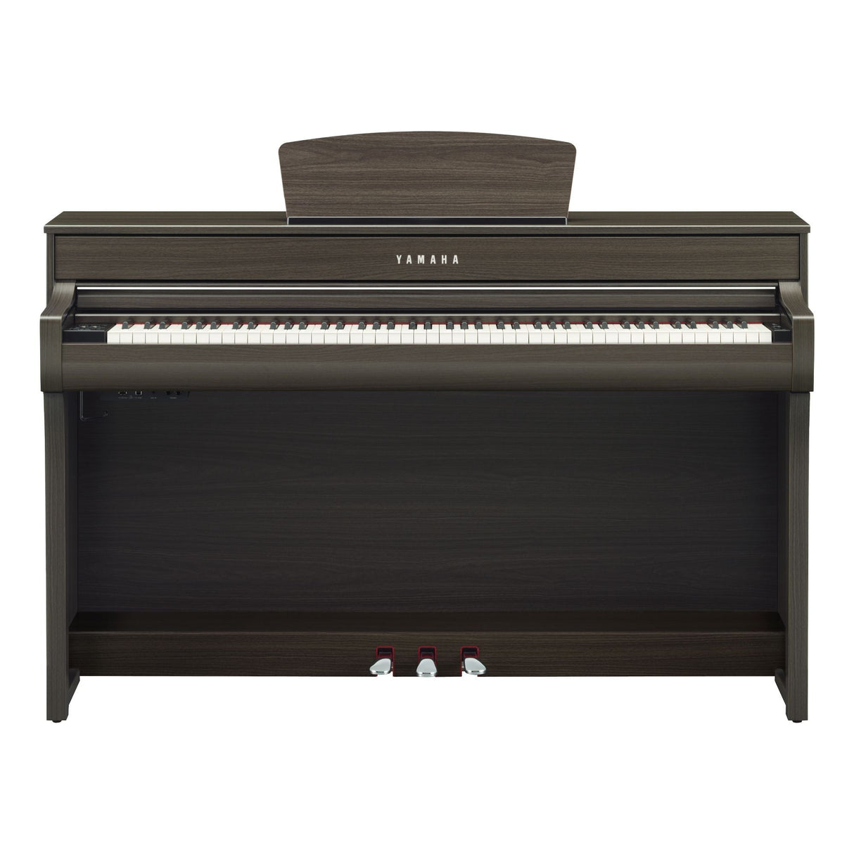 yamaha clavinova clp 735 dark walnut front