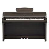 yamaha clavinova clp 735 dark walnut front