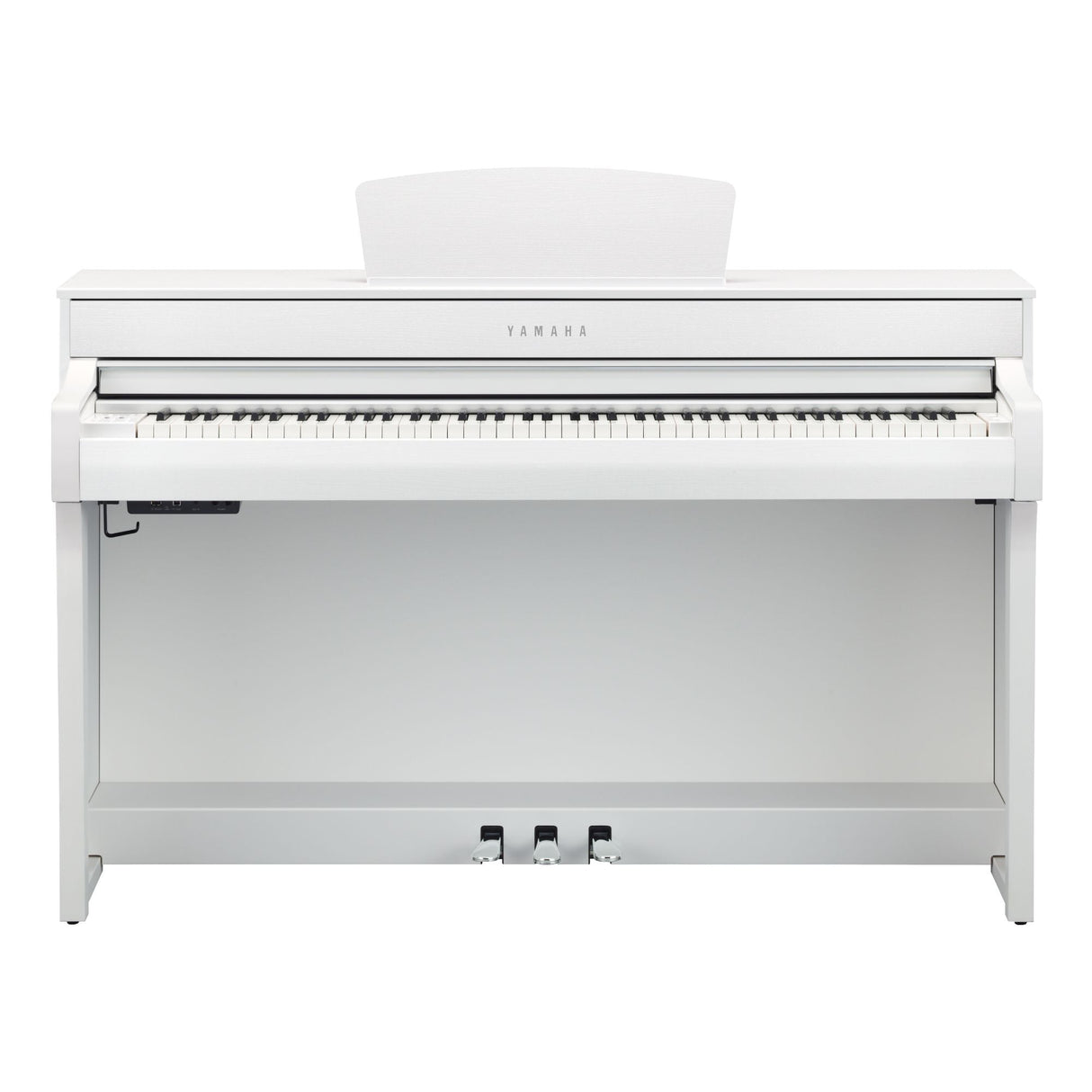 yamaha clavinova clp 735 matte white front