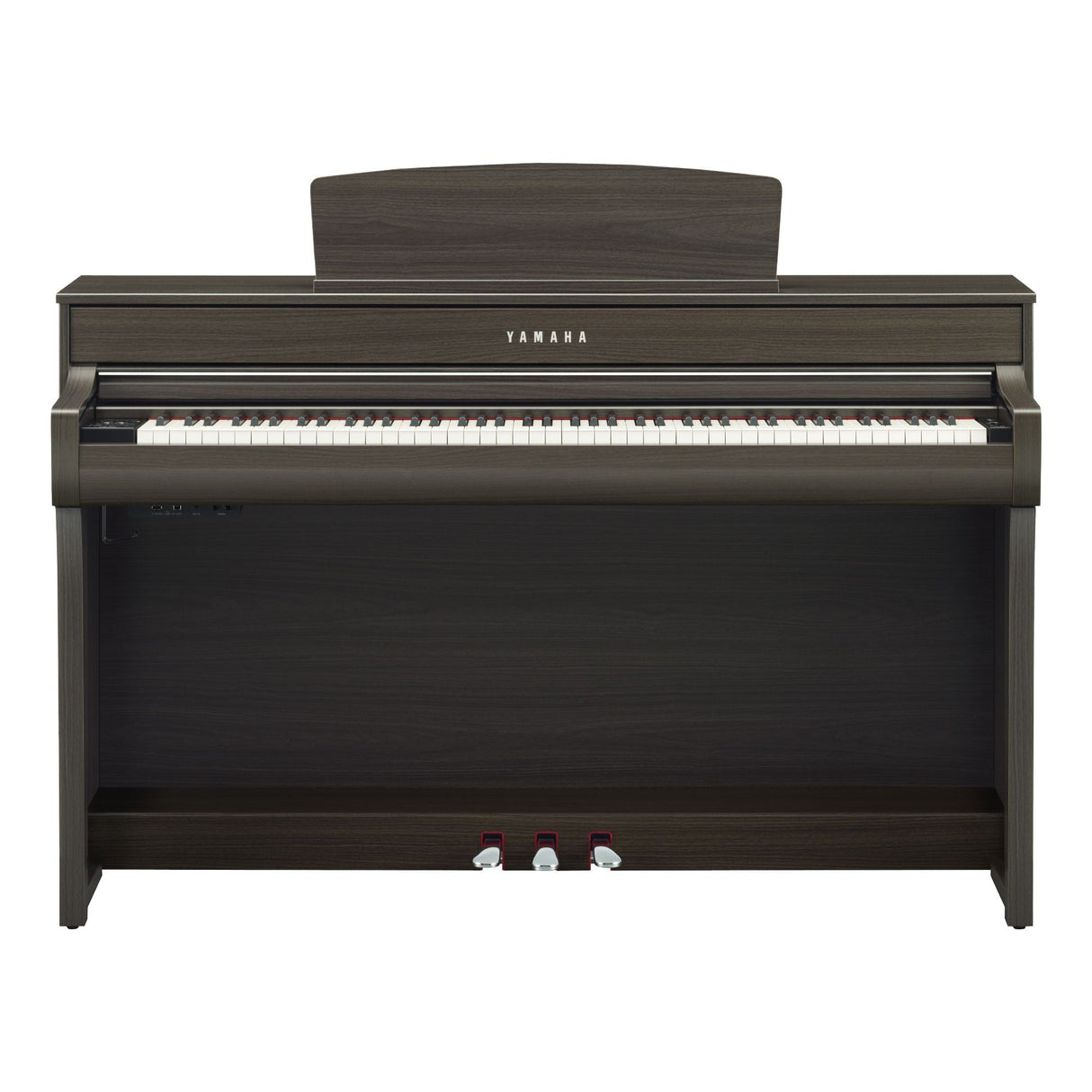 yamaha clavinova clp 745 dark walnut front