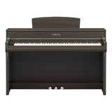yamaha clavinova clp 745 dark walnut front