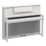 yamaha clavinova csp 295 polished white angled